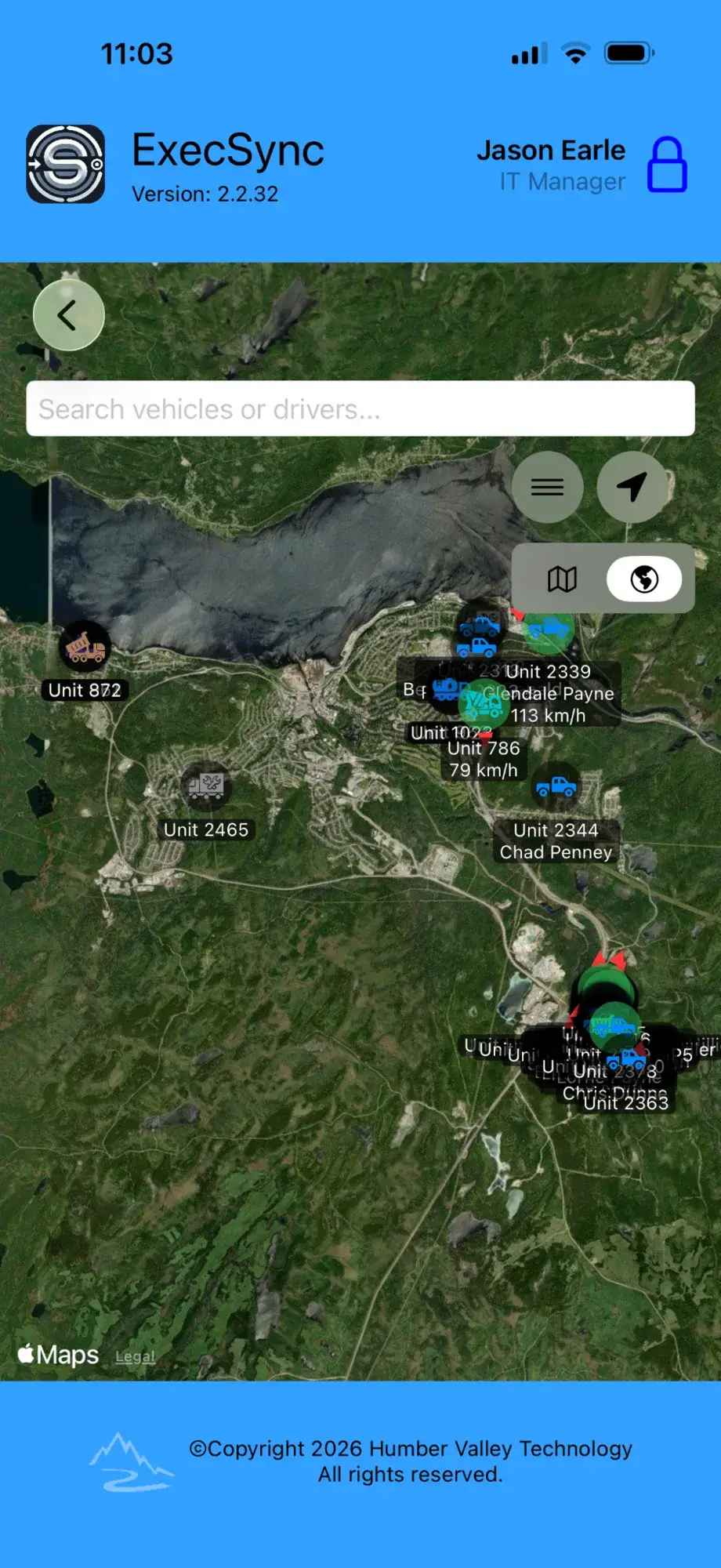 ExecSync GPS tracking